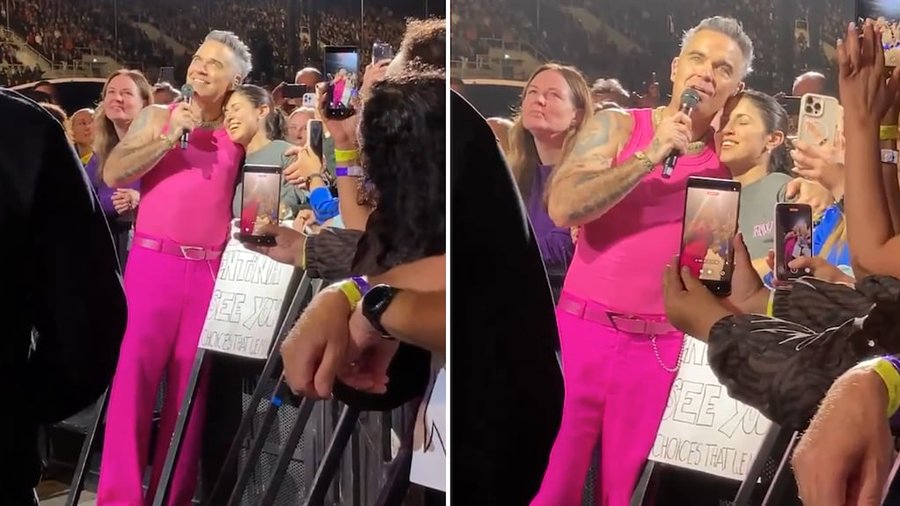 La promesa de Robbie Williams a una fanática argentina en un festival: “Tal vez el año que viene…”