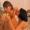 La tierna foto de Taylor Swift en la boda de su amiga Selena Gómez y Benny Blanco