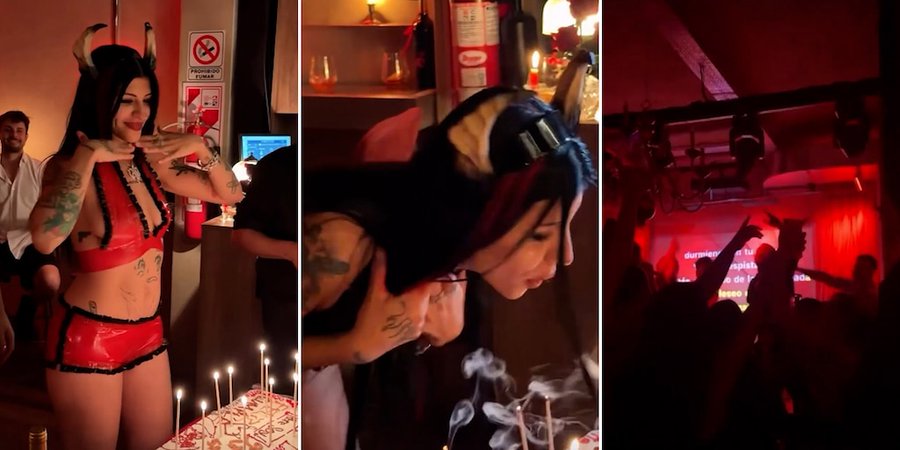Cazzu festejó su cumpleaños a lo grande: karaoke con amigos famosos y el “desafío de la uva”
